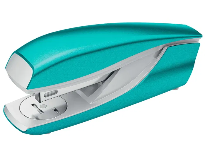 Petrus Grapadora 635 Turquesa Metalizada Metal Capacidad 30 Hojas