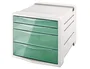 Esselte Fichero de sobremesa Colour 4 cajones Verde