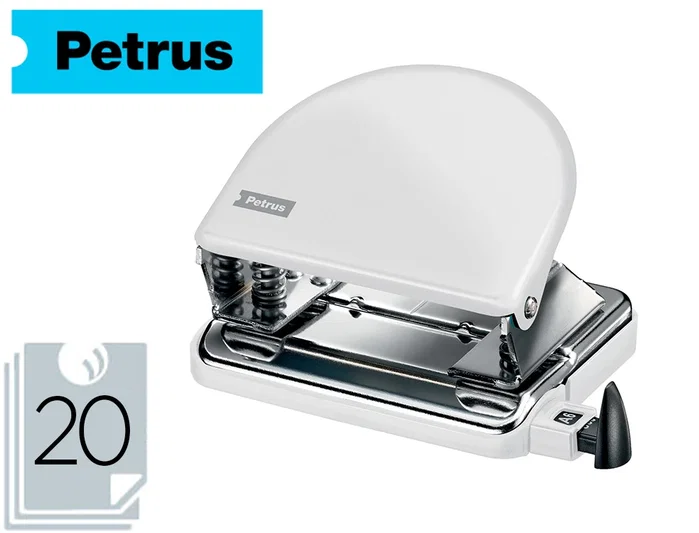PETRUS Taladro 2 Punzones Modelo 52 WOW Blanco Metalizado PETRUS Taladro 2 Punzones Modelo 52 WOW Blanco Metalizado