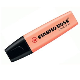 Stabilo Marcador fluorescente Boss pastel melocoton sedoso 5mm trazo