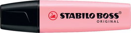 Stabilo Marcador fluorescente Boss pastel rubor rosa 5mm