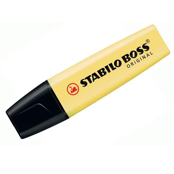 Stabilo Marcador fluorescente Boss pastel amarillo cremoso Stabilo Marcador fluorescente Boss pastel amarillo cremoso