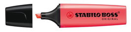 Stabilo Marcador fluorescente Boss rojo trazo 5mm