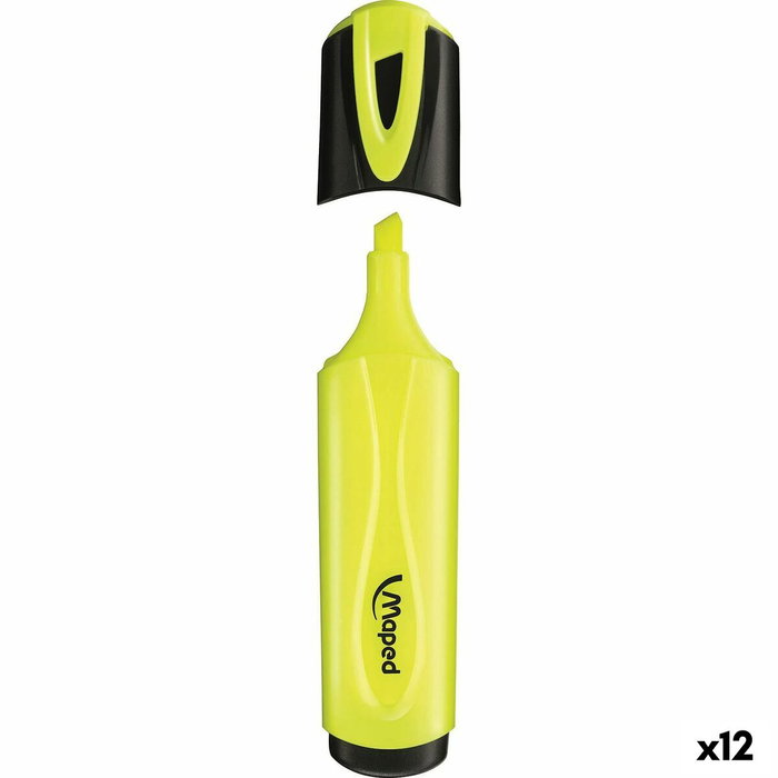 MAPED Fluo Peps Classic Marcador Fluorescente Amarillo (Set de 12)