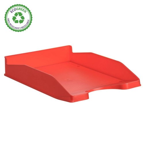 Archivo 2000 Bandeja Apilable Ecogreen Rojo para A4 y Folio