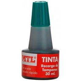 Mtl Tinta de Sellar para Recarga de Tampones 30 mL Verde