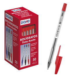 Boligrafo Dohe 1.0 Mm Rojo (Set de 50)