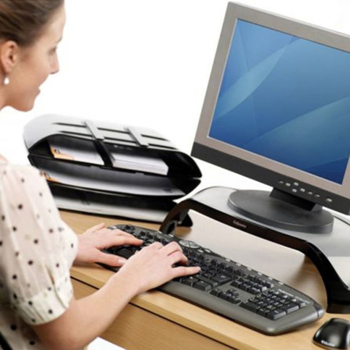 Fellowes Soporte Smart Suites Ajustable 3 Alturas Negro