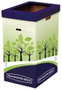BANKERS BOX Papelera de Reciclaje con Doble Abertura 69L Verde/Azul (Set de 2)