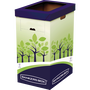 BANKERS BOX Papelera de Reciclaje con Doble Abertura 69L Verde/Azul (Set de 2)