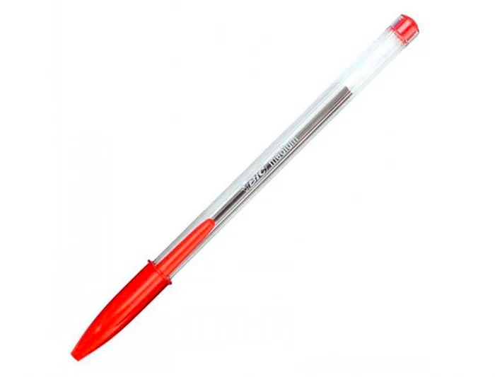 Bic Bolígrafo Cristal Original Tinta Roja Unidad Punta 1 mm Trazo 0.4 mm