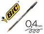 Bic Bolígrafo Cristal Original Tinta Negra Punta 1mm Trazo 0.4mm Cuerpo Transparente Certificado Ecológico NF