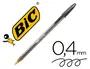 Bic Bolígrafo Cristal Original Tinta Negra Punta 1mm Trazo 0.4mm Cuerpo Transparente Certificado Ecológico NF