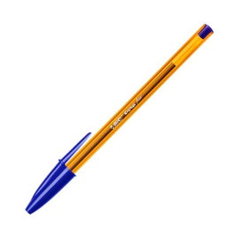 BIC Cristal Fine Bolígrafo Azul con Trazo Fino de 0,30 mm