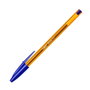 BIC Cristal Fine Bolígrafo Azul con Trazo Fino de 0,30 mm