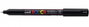 POSCA Marcador PC-1MR No Permanente Punta Extrafina 0.7 mm Negro