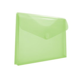 Dosier Sobre Office Box Fuelle Pp Velcro A4+ Verde Transparente (Set de 10)