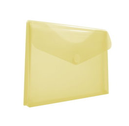 Dosier Sobre Office Box Fuelle Pp Velcro A4+ Amarillo Transparente (Set de 10)