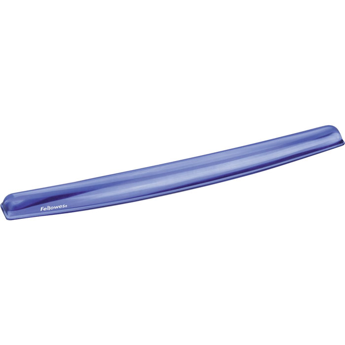 Fellowes Reposamuñecas de gel Crystal para teclado, Azul Fellowes Reposamuñecas de gel Crystal para teclado, Azul