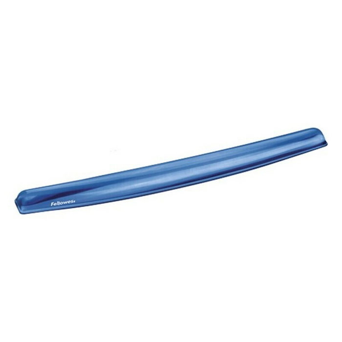 Fellowes Reposamuñecas de gel Crystal para teclado, Azul Fellowes Reposamuñecas de gel Crystal para teclado, Azul