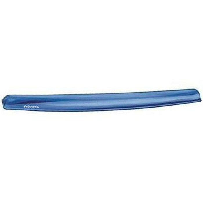 Fellowes Reposamuñecas de gel Crystal para teclado, Azul Fellowes Reposamuñecas de gel Crystal para teclado, Azul