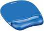 Fellowes Alfombrilla con Reposamuñecas de Gel Crystal Azul