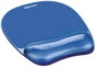 Fellowes Alfombrilla con Reposamuñecas de Gel Crystal Azul