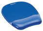 Fellowes Alfombrilla con Reposamuñecas de Gel Crystal Azul