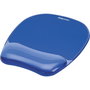 Fellowes Alfombrilla con Reposamuñecas de Gel Crystal Azul