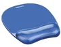 Fellowes Alfombrilla con Reposamuñecas de Gel Crystal Azul