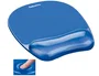 Fellowes Alfombrilla con Reposamuñecas de Gel Crystal Azul