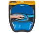 Fellowes Alfombrilla con Reposamuñecas de Gel Crystal Azul