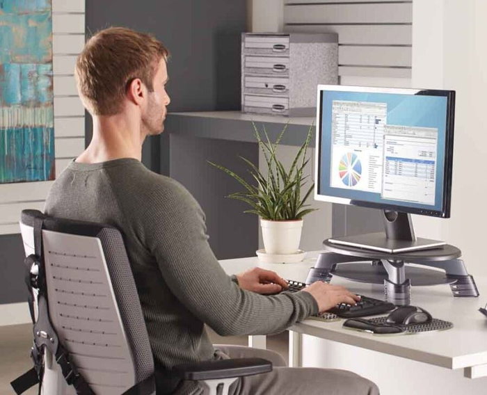 Fellowes Soporte para Monitor Giratorio 45º ajustable en altura