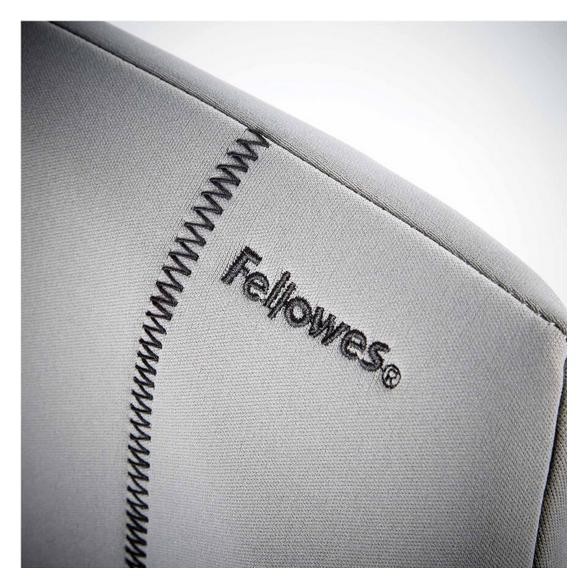 Fellowes Respaldo Ergonómico de Espuma Slim Gris