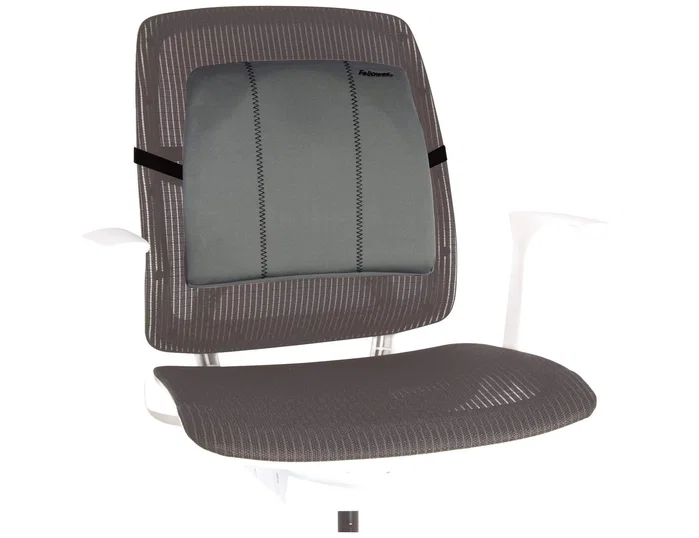 Fellowes Respaldo de Espuma Ergonómico Serie Slim Gris