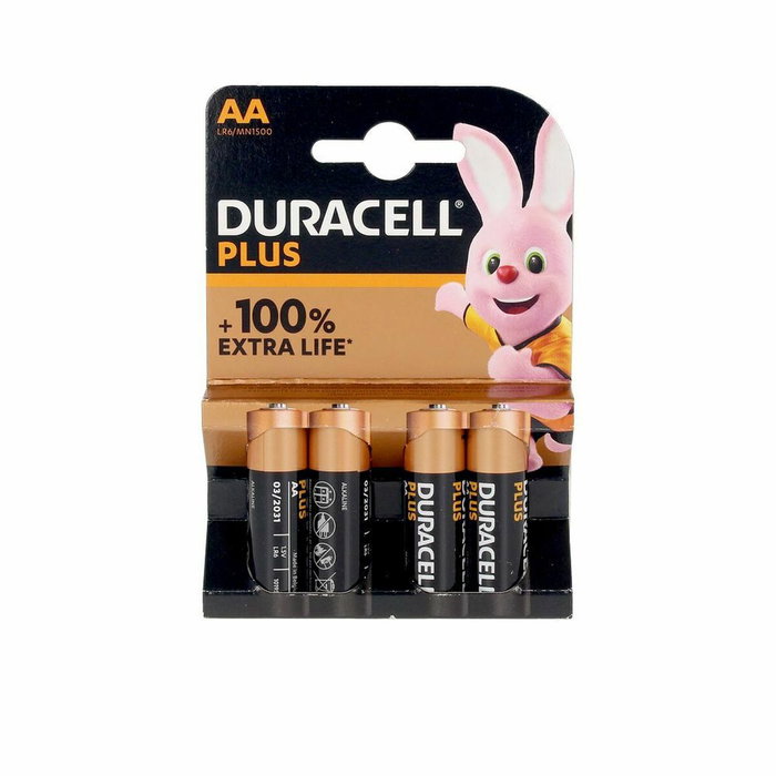 Duracell Plus Power Pilas Alcalinas AA 1,5V Pack de 4