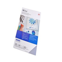 GBC Cubiertas de encuadernación HiClear A4 PVC 180 micras Transparente Pack 100 ud