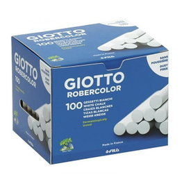 Giotto Tizas Robercolor Blancas Antipolvo Caja de 100 Unidades