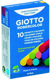 Giotto Tizas Robercolor Antipolvo Colores Surtidos Caja 10 Ud