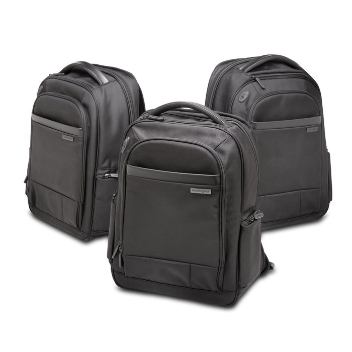 Kensington Contour 2.0 Executive Mochila Portátil Ergonómica para Portátil hasta 35.6 cm (14") Negro con Compartimento Seguro RFID y Resistente al Agua