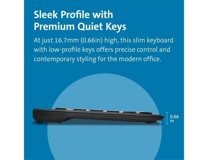Kensington Advance Fit™ Slim Type Negro USB Kensington Advance Fit™ Slim Type Negro USB