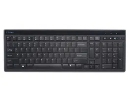 Kensington Teclado Advance Fit Slim con Cable para PC y Mac, Teclas Multimedia, Plug & Play, USB