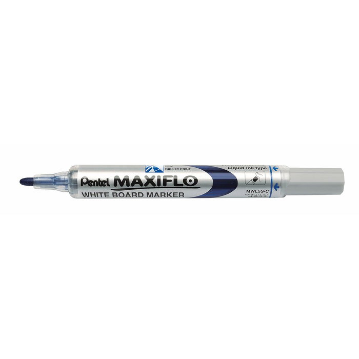 Pentel Set de 4 Rotuladores Maxifló Surtidos con Borrador Magnético