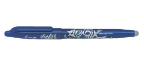 Pilot FriXion Bolígrafo de Tinta Borrable Azul 0,4 mm con Tapa Pilot FriXion Bolígrafo de Tinta Borrable Azul 0,4 mm con Tapa