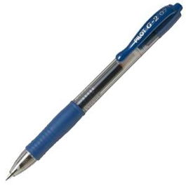 Pilot Bolígrafo Tinta Gel G-2 Retráctil 0.7 mm Azul Fabricado con Plástico Reciclado