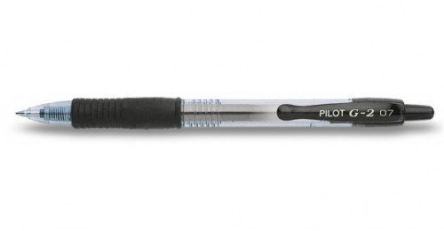 Pilot Bolígrafo Tinta Gel G-2 Retráctil Negro 0,7 mm