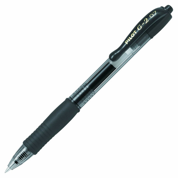 Pilot Bolígrafo Tinta Gel G-2 Retráctil Negro 0,7 mm