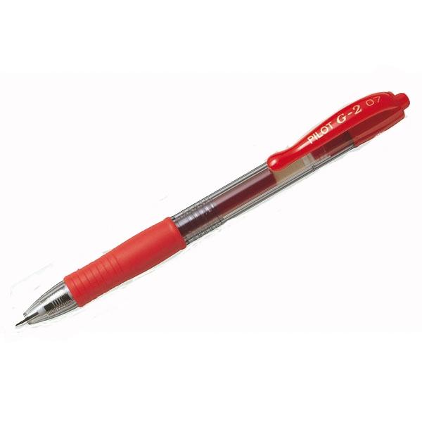 Pilot G2 Bolígrafo Retráctil de Tinta de Gel Rojo 0,7 mm Pilot G2 Bolígrafo Retráctil de Tinta de Gel Rojo 0,7 mm