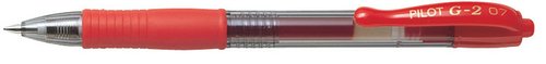 Pilot G2 Bolígrafo Retráctil de Tinta de Gel Rojo 0,7 mm Pilot G2 Bolígrafo Retráctil de Tinta de Gel Rojo 0,7 mm