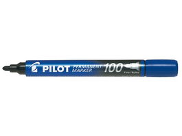 Marcador Permanente Pilot Marker Sca-100 Conico 1,0 Mm Azul (Set de 12)